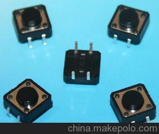 现货供应---12*12*5.5轻触开关,7*7六只脚自锁开关图片,现货供应---12*12*5.5轻触开关,7*7六只脚自锁开关图片大全,乐清市虹桥顺星电子厂-